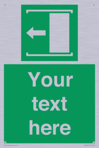 Custom Slide to Open Sign